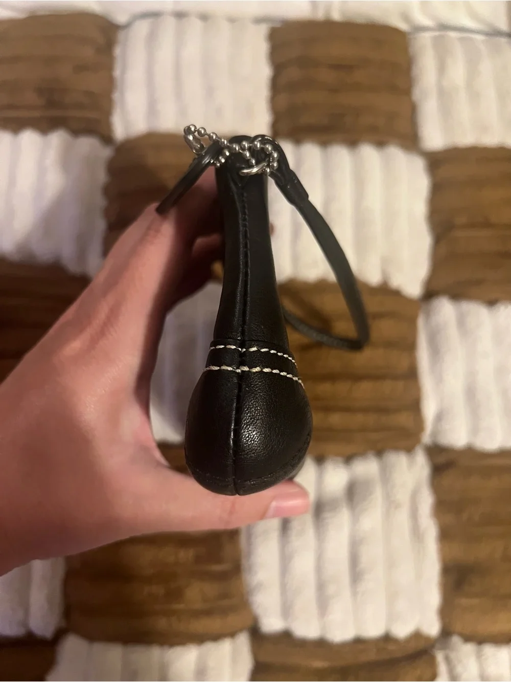 Coach Vintage Soho Black Leather Wristlet EUC!